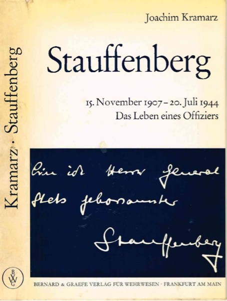 Buchdeckel Claus Graf Stauffenberg