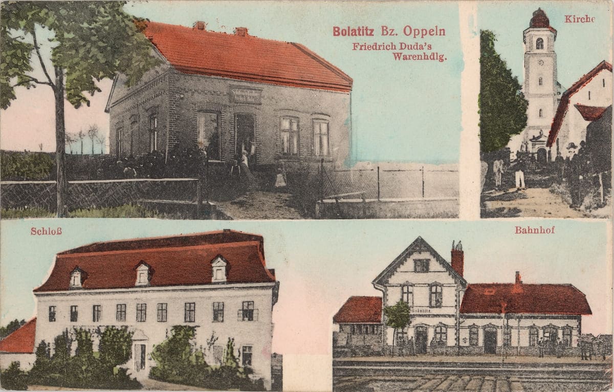 Historische Postkarten-Ansicht aus Bolatitz