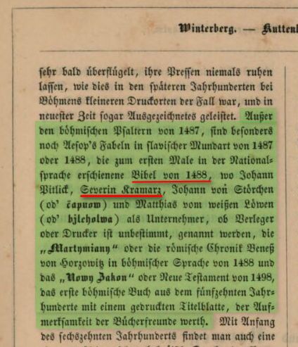 Auszug aus 1488 gedruckter Inkunabel des Mit-Financiers Serverin Kramarz